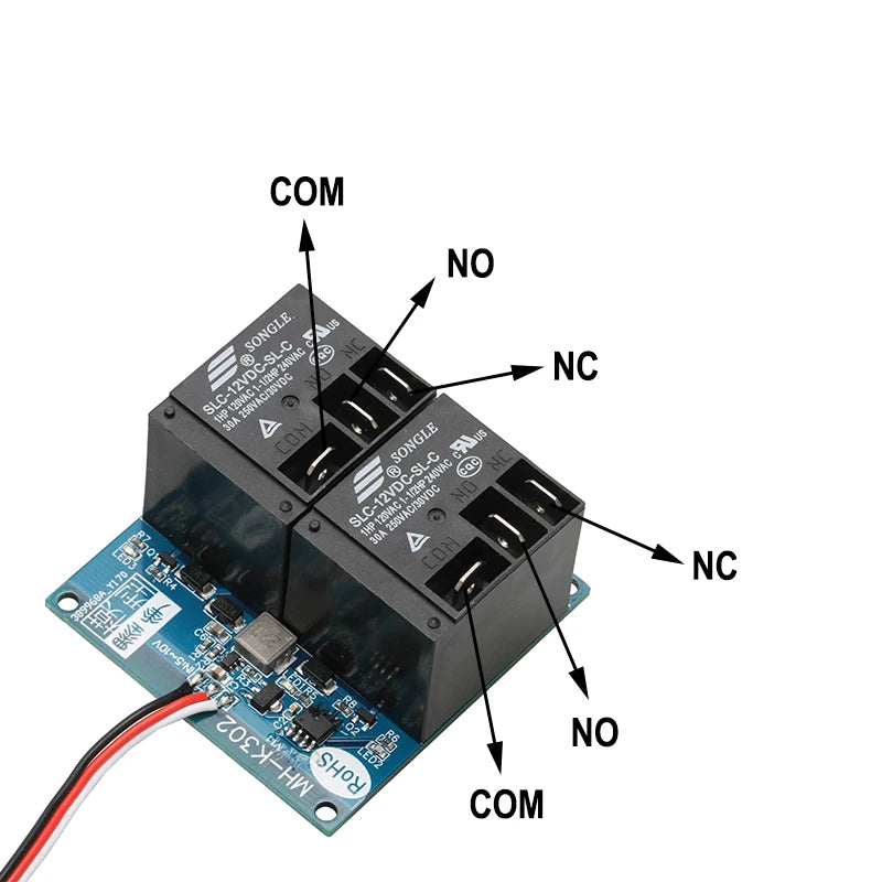 4PCS High Power 30A Electronic Module 1CH 2CH 12V 24V PWM Relay Switch Remote Control On-off Switches for DIY RC Models