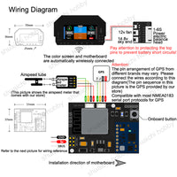 1Set RC UAV Drone Model OLED Screen Flight Instrument with GPS Module Distribution Board Support Display Plane Flight Data Statistics