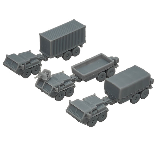 5PCS M977 Tactical Truck Model 1/350 1/700 Scale Type A/B/C Heavy Transport Vehicle Resin Assembly Hobby Toys Display Parts