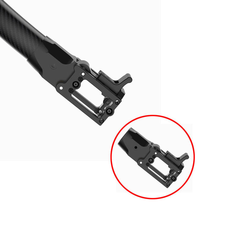 1PCS CNC Aluminum Alloy Length 330mm Carbon Fiber Arm Dia 25mm Tube Clamp Folding Pipe Clip Fastener for RC Drone Model