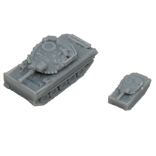 5PCS M551 Resin Model Light Tank 1/350 1/700 Scale Length 18.5mm/9.3mm Crawler Vehicle Toys