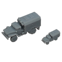 5PCS Ural 4320 Military Truck Model Length 20.8mm/10.4mm 1/350 1/700 Scale DIY Resin Display Toys Transport Vehicles