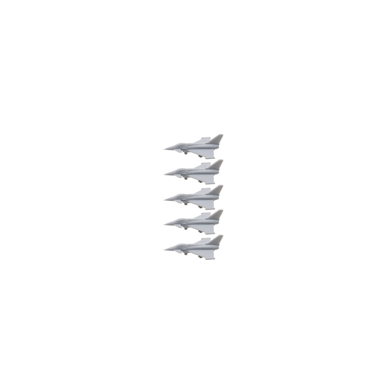 5PCS DIY Resin Model Toys Typhoon EF-2000 Fighter Aeroplane with Landing Gear Opening Wing 1/2000 700 400 350 Scale Battle-plane