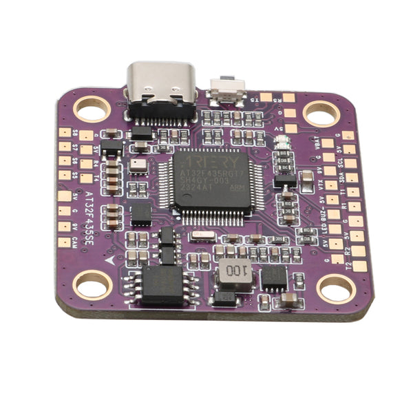 1PCS AT32 Flight Controller Board Input 2-6S Type-C Interface Flight Control PCB Module Support GPS OSD for RC Drone FPV Model