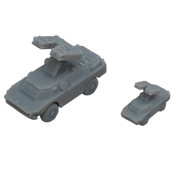 5PCS 1/350 1/700 Scale SA-9 Model Air Defense Missile Vehicle Resin Assembly Toys Tank with Length 16.8mm/8.4mm