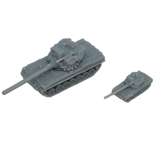 5PCS 1/350 1/700 Scale 195 Engineering Tank Length 35.1mm/17.5mm Model Combat Battle Tanks for Hobby Toys Collection