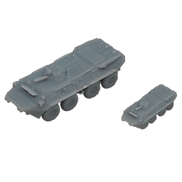 5PCS BTR80 Armored Infantry Vehicle 1/350 1/700 Scale Resin Model Tank Length 21.8mm/11mm for DIY Hobby Toys Collection