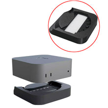 Load image into Gallery viewer, 1PCS For Mac Mini M4 Bottom Seat Base Convenient Power Switch Rack HEPA Dustproof Dust Cleaning Anti-slip Bracket
