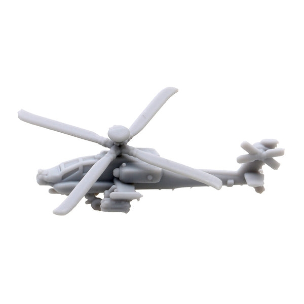5Set AH-64 Apache Gunship Attack Aeroplane Length 6/25/43.7/50mm 1/2000 1/700 400 350 Scale Model Armed Helicopter for DIY Toys