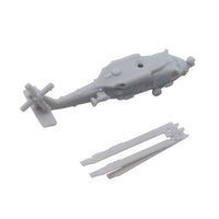 5PCS SH-60 Seahawk Shipborne Helicopter Model Folding Wing the Ship Based Airplane 1/2000 700 400 350 Scale DIY Hobby Toys Display Aeroplane