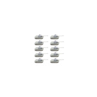 10PCS Resin Model IS-2 World War II Tank 1/2000 700 400 350 Scale Model Battle Tank Crawler Vehicle DIY Toys Collection Parts