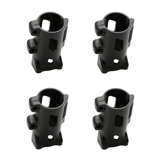 4PCS Aluminum Alloy CNC 20mm Carbon Tube Tripod Fixed Seat Landing Gear Ultra-light Fixing Connector for RC Drone UAV Model