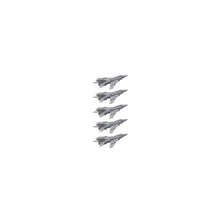 Load image into Gallery viewer, 5PCS China Q-5 Attacker Plane Model 3D Print Resin Fighter Aeroplane 1/2000 700 400 350 Scale Toys Display Attacking Aircraft
