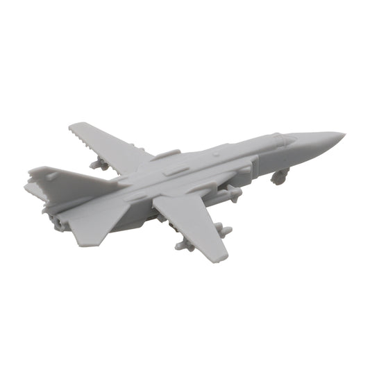 5PCS SU-24 Fencer Fighter-bomber 1/2000 700 350 Scale Model Bombardment Aircraft with Landing Gear Resin Fighting Airplane