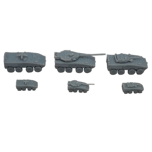 5PCS 1/350 1/700 Scale CM-32 Cloud Leopard Armored Vehicle Model Resin Assembly Armored Motor Car for Hobby Toys Collection