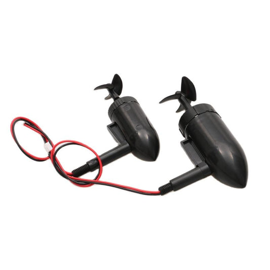 2PCS RC Bait Fishing Boat 8.4V 30W Underwater Thruster Boat Motor Engine with Dia 25mm/35mm 3 Blade Submerged Propeller