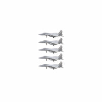 5PCS 1/2000 1/700 1/400 1/350 Scale Model Fighter Aircraft F-15C Eagle Fighting Aeroplane with Length 8mm/28mm/56mm for DIY Hobby