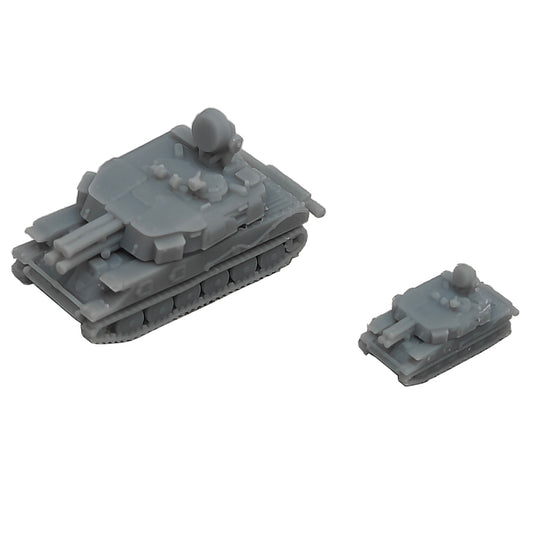 5PCS 1/700 1/350 Scale ZCU-23-4 Model Armored Tank Length 9.6mm/19.3mm Resin Assembly Toys Vehicle for Personal Collection Display