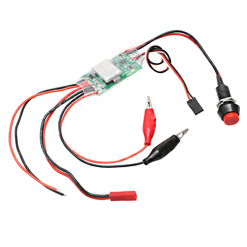 1PCS RC Methanol Vehicle Model Universal Hot Head Driver 3S 12V Glow Plug Igniter Ignition Switch with Indicator Light