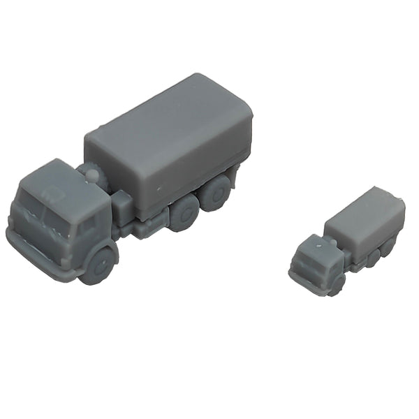 5PCS Kamaz-5350 Model Truck 1/350 1/700 Length 20.4mm/10.2mm Resin Model Transport Vehicle 3D Printing Toys Display Parts