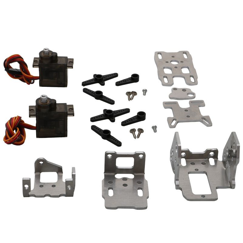1Set Programmable Robot Dual Axle Servo Air Unit Camera PTZ Mounting Base Head Tracker Gimbal Bracket for RC Airplane Drone Part