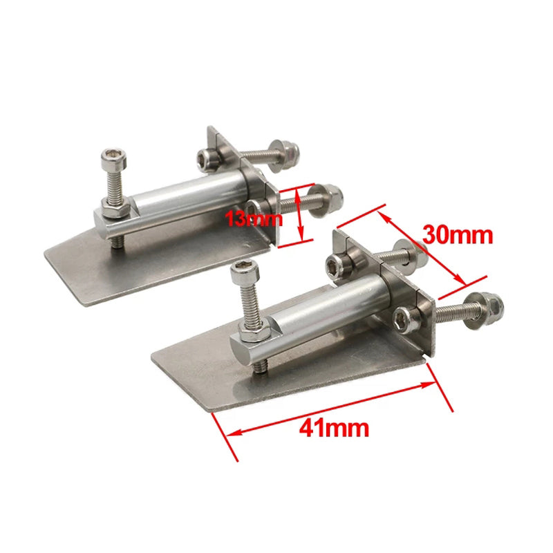 1Pair Metal Trim Tabs 40x30x13mm Water Pressure Plate Control Hull Stability Wave Balance Board for RC Electric Boat