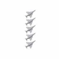 5PCS F-4E 1/2000 1/700 1/400 1/350 Scale Carrier Aircraft Resin Model Shipboard Airplane with Landing Gear Length 8/26.3/52.6mm