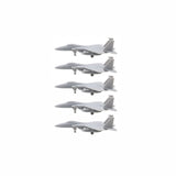 5PCS 1/2000 1/700 1/400 1/350 Scale Model Fighter Aircraft F-15C Eagle Fighting Aeroplane with Length 8mm/28mm/56mm for DIY Hobby