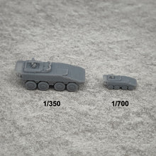 Load image into Gallery viewer, 5PCS 1/350 1/700 Scale Boxer Armored Vehicle Length 25.6mm/12.8mm Model Crawler Car Resin Assembly Toys Parts for Hobby Display
