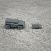 5PCS 1/350 1/700 Scale Predator Armored Lightning Protection Vehicle Resin Model Assembly Parts with Length 18mm/9mm Toys Crawler Car