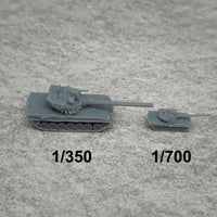 5PCS 1/350 1/700 Scale 195 Engineering Tank Length 35.1mm/17.5mm Model Combat Battle Tanks for Hobby Toys Collection