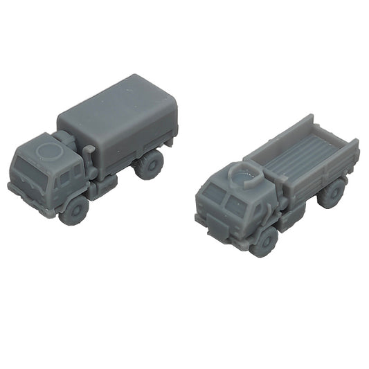 5PCS M1078 Tactical Truck Model 1/350 1/700 Scale Resin Model Crawler Car A/B Type Toys Display Parts for Hobby Collection