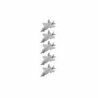 5PCS F-35A Lightning II Fighter Aircraft Length 6mm/22mm/38.5mm/44mm 1/2000 1/700 1/400 1/350 Scale Model Fighting Aeroplane Battle-plane