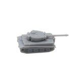 10PCS Tiger Type World War II Tanks Model 1/2000 700 400 350 Scale Resin Toys Crawler Vehicles Length 3mm/12mm/21mm/24mm