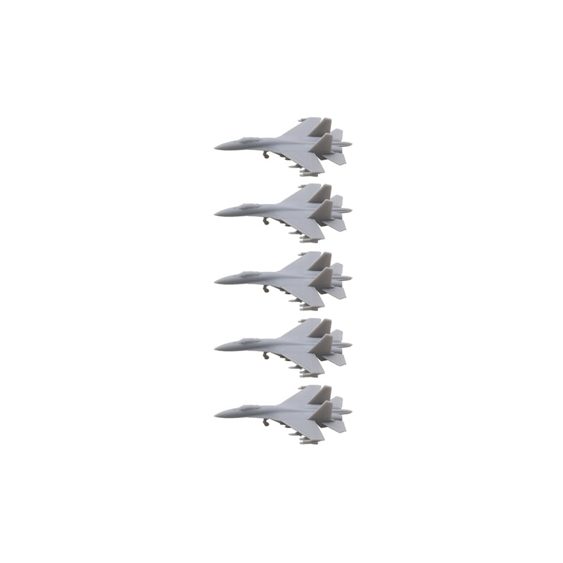 5PCS Su-27 Fighter Aeroplane Model 1/2000 1/700 1/400 1/350 Scale Resin Assembly Battle-airplane with Landing Gear Toys Display Parts