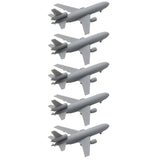 5PCS 1/2000 1/700 Scale KC-10 Supplemental Aerial Refueling Aircraft Model with Landing Gear Opening Wing Toys Display Resin Plane