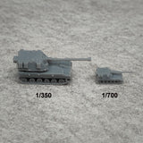 5PCS 1/350 1/700 Scale AHS KRAB Self-propelled Howitzer Model Resin Assembly Toys Display Tank Vehicle for DIY Hobbys Collection