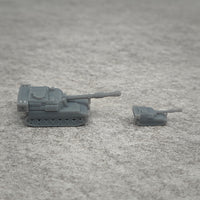 5PCS M109A6 Self-propelled Tank Model 1/350 1/700 Scale Length 26.3mm/13.2mm Resin Toys Battle-tanks for DIY Display Assembly Parts