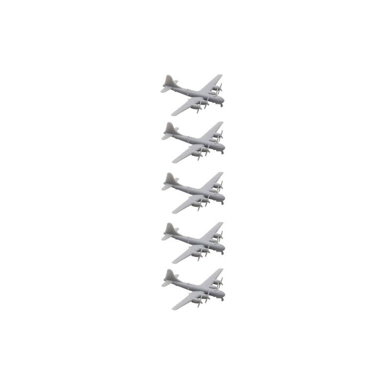 5PCS 1/2000 700 400 350 Scale Toys Model B-29 Bombardment Aircraft Resin Display Fighter Airplane with Landing Gear Opening Wing