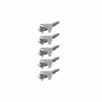 5PCS 1/2000 1/700 1/400 1/350 Scale F-8 Crusader Battle Aeroplane Toys with Landing Gear Fighting Jet Plane Mould for DIY Fighter Model