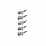 5PCS 1/2000 1/700 1/400 1/350 Scale F-8 Crusader Battle Aeroplane Toys with Landing Gear Fighting Jet Plane Mould for DIY Fighter Model