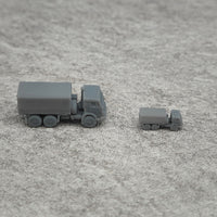 5PCS Kamaz-5350 Model Truck 1/350 1/700 Length 20.4mm/10.2mm Resin Model Transport Vehicle 3D Printing Toys Display Parts