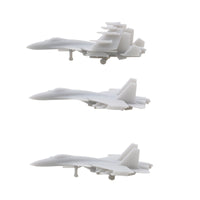 5PCS Su-33 Shipboard Aircraft Model 1/700 Resin Toys Carrier Borne Airplane Opeing Wing/Folding Wing/Flying Status Display Plane