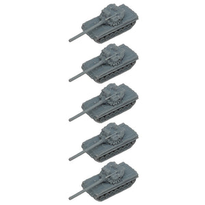 5PCS 1/350 1/700 Scale 195 Engineering Tank Length 35.1mm/17.5mm Model Combat Battle Tanks for Hobby Toys Collection