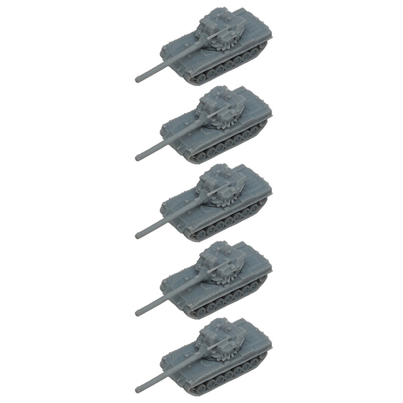 5PCS 1/350 1/700 Scale 195 Engineering Tank Length 35.1mm/17.5mm Model Combat Battle Tanks for Hobby Toys Collection