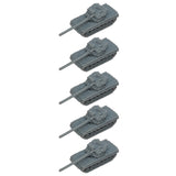 5PCS 1/350 1/700 Scale 195 Engineering Tank Length 35.1mm/17.5mm Model Combat Battle Tanks for Hobby Toys Collection