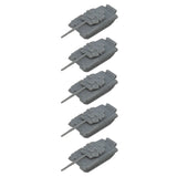 5PCS 1/350 1/700 Scale T90A Model Tank Resin Assembly Main Battle Tank Combat Vehicle Length 29.5mm/14.7mm DIY Toys Display