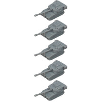 5PCS M109A6 Self-propelled Tank Model 1/350 1/700 Scale Length 26.3mm/13.2mm Resin Toys Battle-tanks for DIY Display Assembly Parts