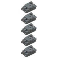 5PCS 1/700 1/350 Scale ZCU-23-4 Model Armored Tank Length 9.6mm/19.3mm Resin Assembly Toys Vehicle for Personal Collection Display