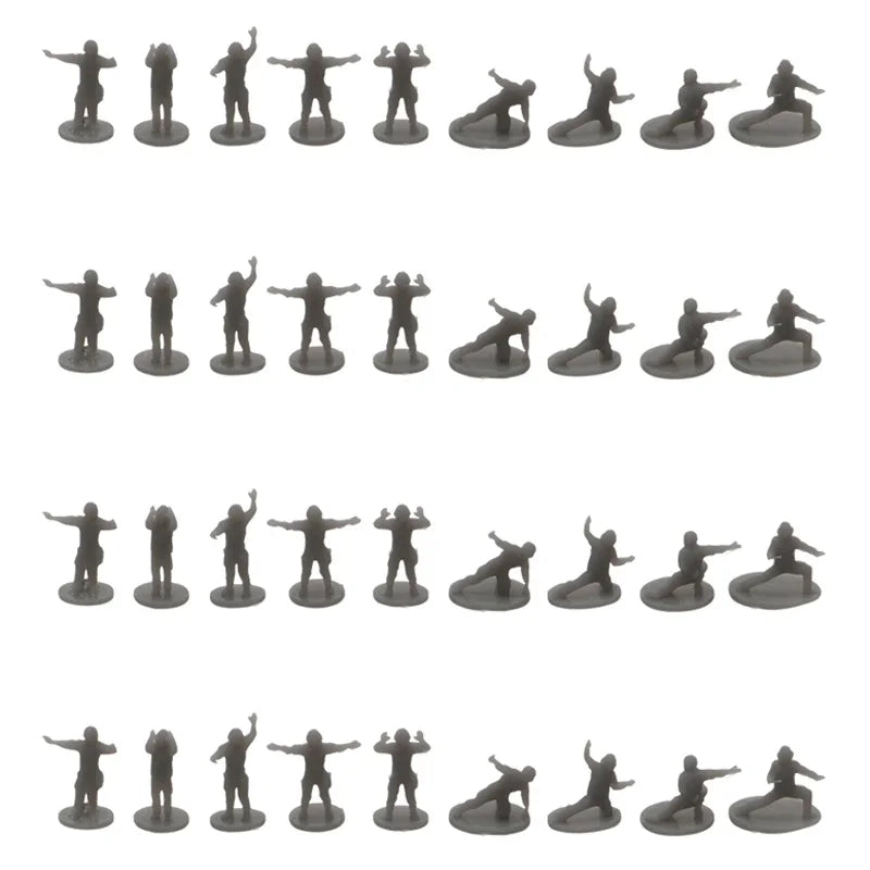 1Set DIY Model Shipborne Aircraft Command Ground Personnel 1/700 1/350 Scale Military Soldiers Model Display Toys